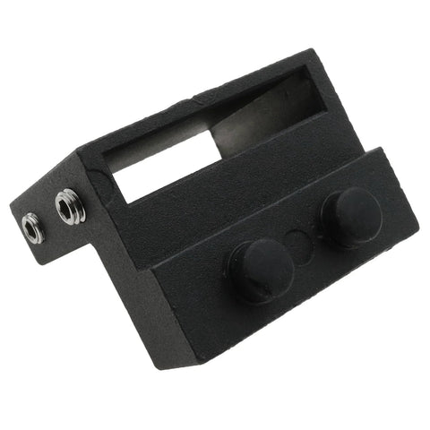 Two Pack Barn Door Stopper Set For Top Track And Roller Doors Heavy Duty Aluminum Alloy Construction With Black Powder Coat