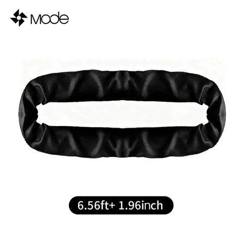Mode black heavy-duty polyester lifting sling, 6.56 ft x 1.96 in, 4409 lb capacity, 1-pack