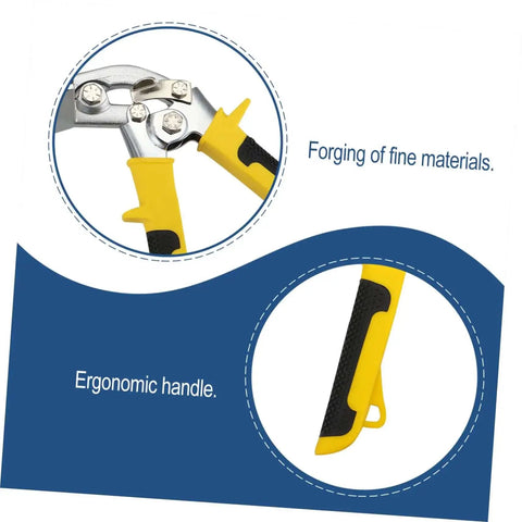 Heavy Duty Hand Seamer Tool For Metal Plate Folding And Seam Bending Ergonomic Over Molded Non Slip Handle