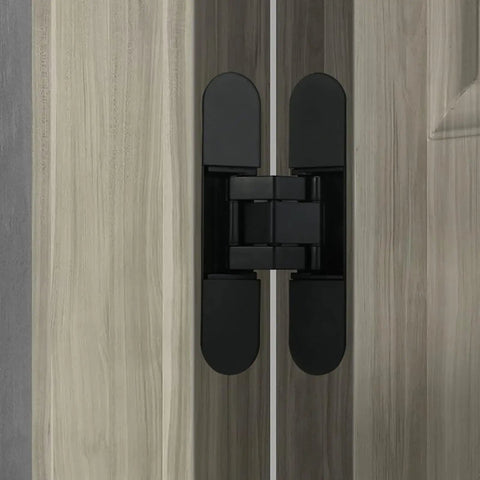 Hidden Door Hinges 7 Inch Set Heavy Duty Concealed Hinges Adjustable 180 Degree 3D Invisible Hinges For Secret Doors