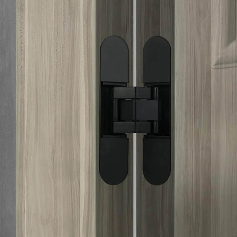 Hidden Door Hinges 6 Inch Heavy Duty 2 Pack Concealed 3D Adjustable Butt Hinges With 180 Degree Swing And 88 LB Capacity