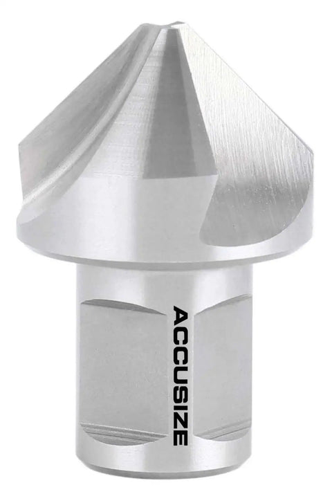 Heavy Duty Pro Grade 1-1/4 Inch HSS Countersink Bit With 3/4 Inch Weldon Shank for Magnetic Drilling Machines, 45 Degrees Per Side, 90 Degree Included Angle, Rota-Cutter Compatible, Chamfering Deburring Precision, Accusize Ce00-0114