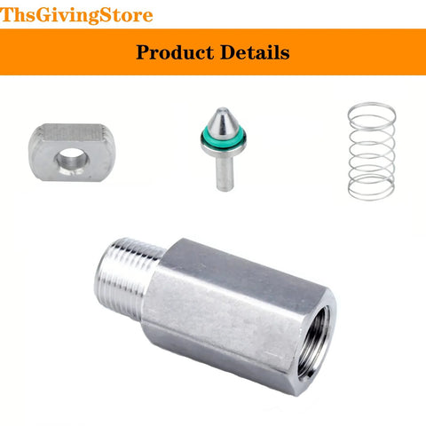 Check valve, 1/4 in NPT female-to-male, stainless steel 304, hex body