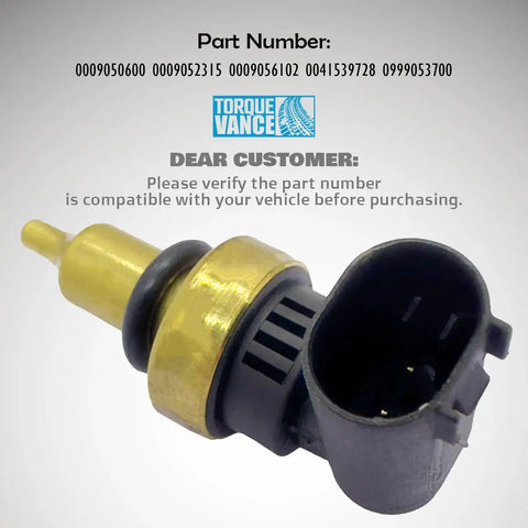 Coolant Temperature Sensor By TorqueVance Direct Fit For Mercedes Benz A Class B Class C Class E Class Models 0009050600