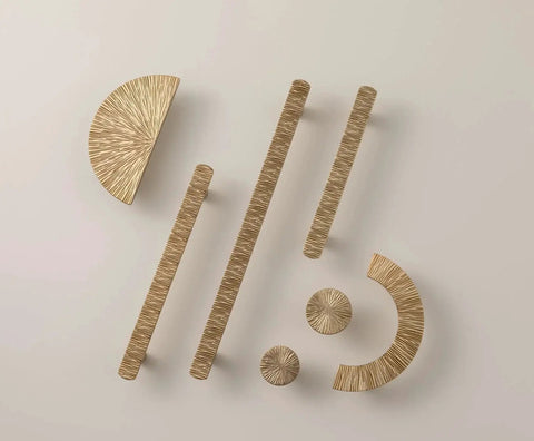 Luxurious Zinc Alloy Cabinet Handles With 5 Inch Hole Centers Champagne Bronze Pulls showcasing unique design arrangement