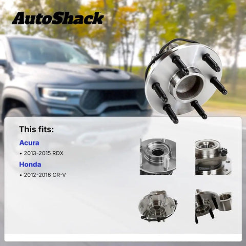 Rear Wheel Hub Bearing Assemblies With ABS Left And Right Two Piece Set For 2012 2016 Honda CR V And 2013 2015 Acura RDX