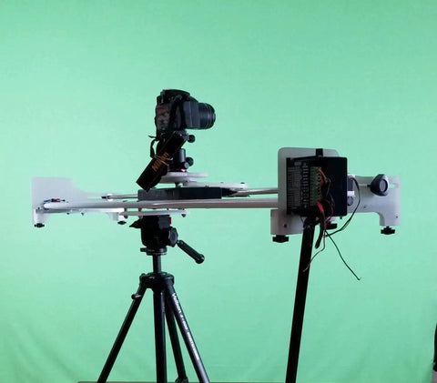 Camera setup on tripod using 4 Pack Stepper Motor Driver Kit For Nema 17 23 34 CNC Controllers, 4A 9-42V, precise motion control