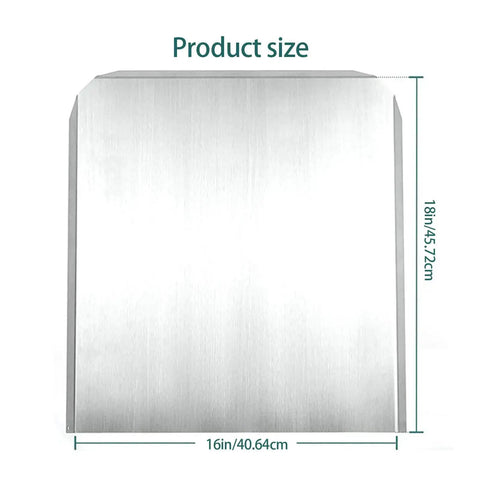 Adjustable Steel Heat Deflectors With Base And Back Panel For Efficient Home Heating In Fireplaces Easy Backplate Installation