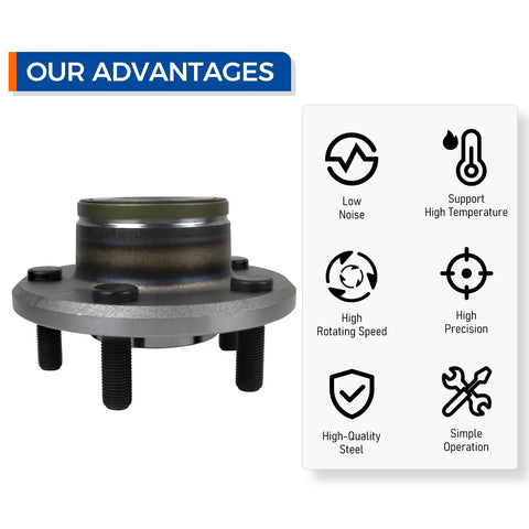 2-Pack Front Wheel Hub Bearing Assembly 513224 For RWD Chrysler 300 2005-2011, features and benefits highlighted.