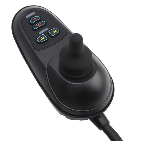 Front view of a 24V Electric Wheelchair Joystick Controller With Brake Connector For Easy Speed And Direction Control In Mobility Aids