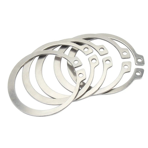 External Circlips C Clip Retaining Snap Rings 304 Stainless Steel For Axles Shafts And Other Moving Parts DIY Friendly Heavy Duty 50 Pcs Size 21mm 22mm 23mm 24mm 25mm