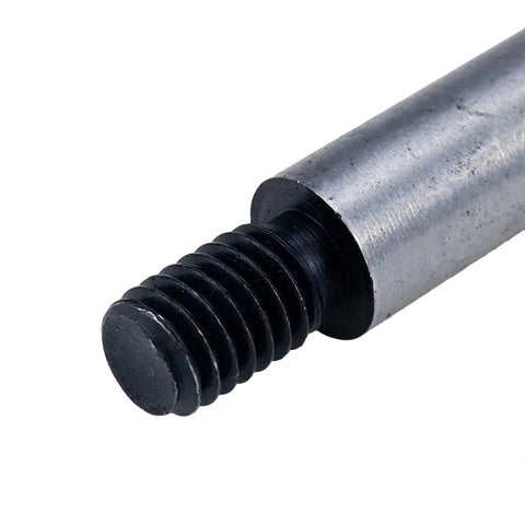 Close-up of Beefy Alloy Steel Hex Socket Shoulder Screw, showing 1/2 inch shoulder diameter, 3/8-16 UNC threads, high-strength construction.