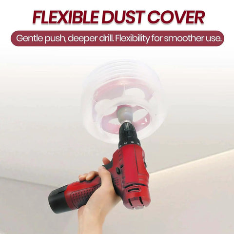 All In One Recessed Lighting Hole Saw Kit With Dust Bowl For Dust Collection, 4 Inch And 6 Inch Bi Metal Hole Saws in use