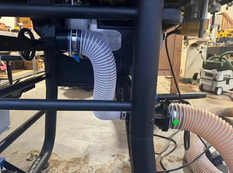 2 Inch By 10 Foot Clear PVC Dust Collection Hose With Carbon Steel Wire For Dust Collectors Table Saws Planers And Woodworking