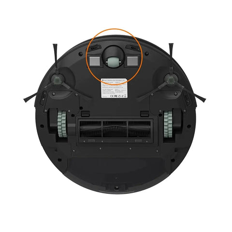 Omni Wheel Replacement For Lefant Robot Vacuums M210 M210P M213 showing installed drive wheel on robot base