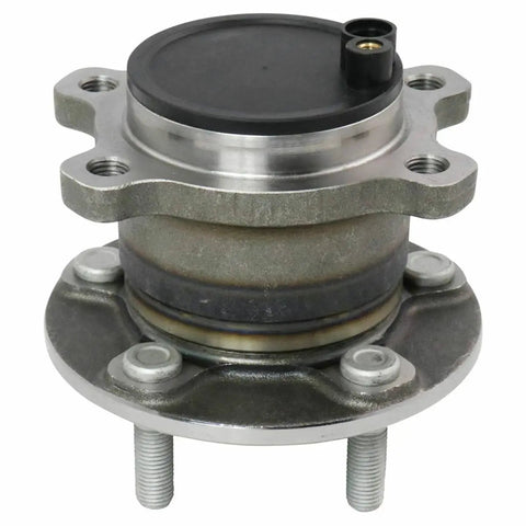 Rear Wheel Hub Bearing Assembly Pair for Ford Transit Connect 2014 2018 Two Piece Set with ABS Sensor, front view.