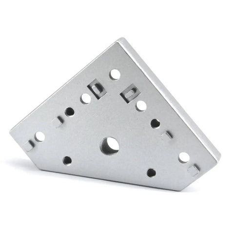 3030 Series Aluminum M12 L Shape Corner Bracket Joint Plate for extrusion connectors, 90x90mm, 15mm thick, rust resistant