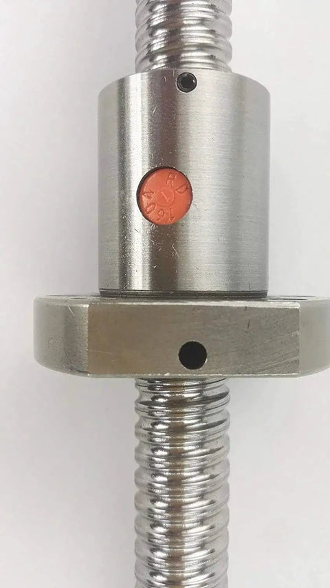 Close-up of SFU1204 Ball Screw With Nut 600mm Length 12mm Diameter, highlighting precision engineering for CNC machines.
