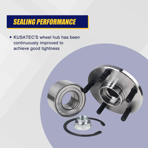 Front Wheel Bearing And Hub Assembly 518509 Compatible With ES300 RX300 Camry Avalon Sienna Solara And Toyota Models Front 5 Lug Bolts No ABS Replaces Front Wheel Hub Unit Fits Your Ride 1992-2004 and related components display