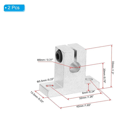 Can Rig Guide Rail Two Pack Aluminum Linear Motion Rod Rail Clamp Guides ...