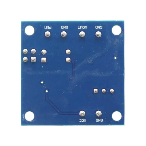 Backside view of the Two Pack PWM To 0 To 10V Voltage Converter Module for PLC and MCU systems showing solder points and connections layout.