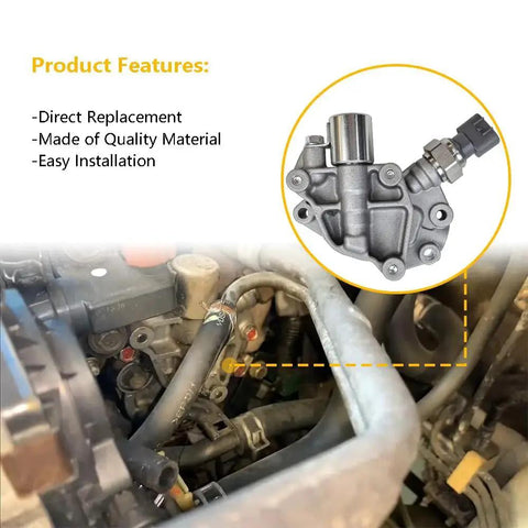Installed VVT Solenoid Spool Valve Kit With Gasket For Honda Accord Odyssey Pilot V6 3.0L 3.5L Engines, OE 918-078 Replacement