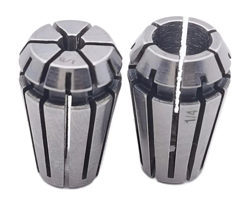 Spring Collet Set for CNC Milling Lathe Tools 1/8 and 1/4 Inch Collet Chuck With Self Release Design High Precision 65Mn Material