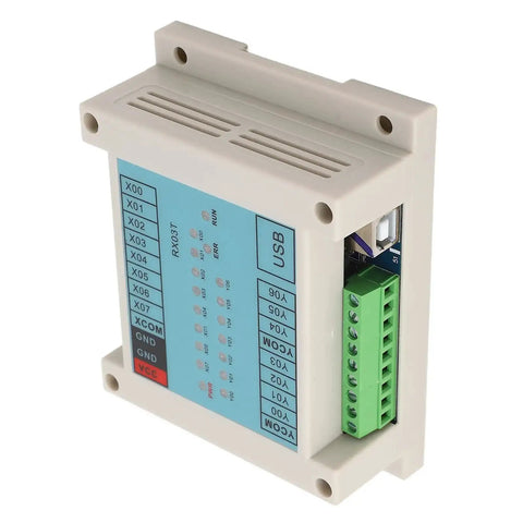 Programmable Logic Controller PLC Position Switch for 12V to 24V Systems in beige casing with ports and labels
