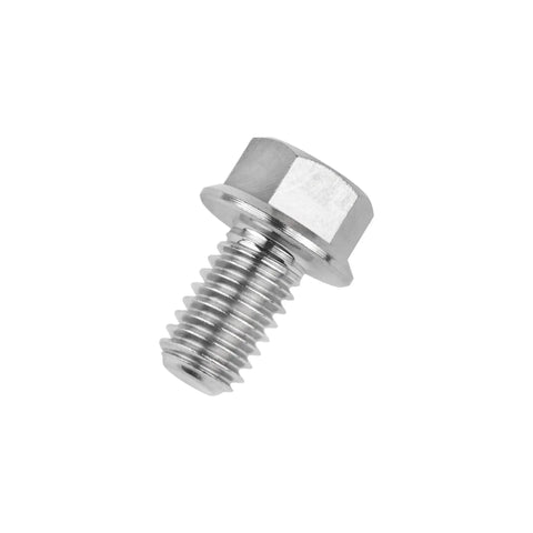 Titanium Flange Bolts M6x10mm Set of 4 for Motorcycle and Bicycle Grade 5 6Al4V Ti Alloy showing bolt with 11mm flange diameter