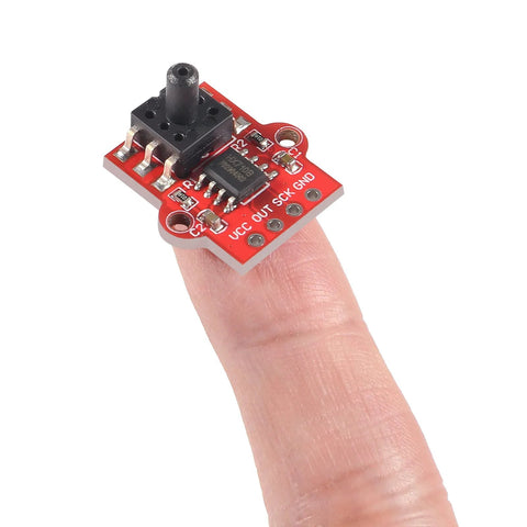 ACEIRMC 3.3–5V digital barometric pressure sensor module on red breakout board with VCC OUT SCK GND pins
