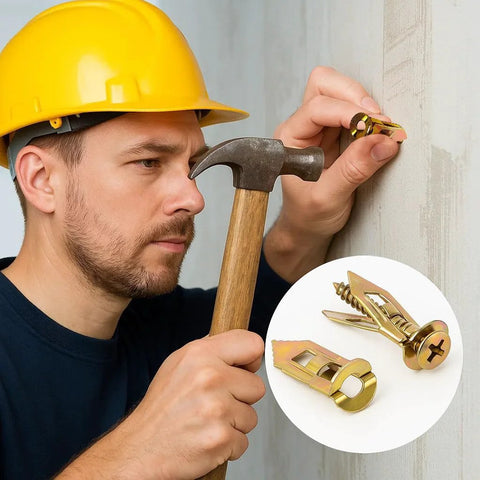 Bulk Self Drilling Drywall Anchors With Screws Kit 500 Pieces Holds Up To 66 Lbs For Picture Frames Shelves Lamps Clocks And More