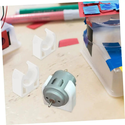 20 Piece Small Electric Motor Clamp Bracket Mounting Brackets for DC Brush Motors Geared R280 Compatible DIY Toy Builds
