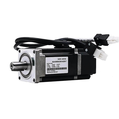 200W Three-Phase AC Servo Motor With Encoder For 3D Printers, heavy duty and smooth, 220V industrial drive for precise motion control.