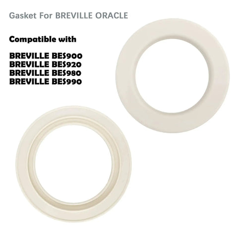 Grouphead Gasket Replacement For Oracle Dual Boiler Espresso Machines BES900 920XL 980 990 Anti Leak Silicone Water Seal Accessory 2 Pack Durable High Quality Ring For Leak Protection And Long Lasting Performance compatible with Breville.