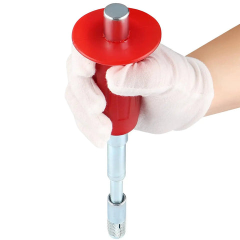 Large Drop In Anchor Hand Setting Tool With Handle For Half Inch Female Thread Drop In Anchors Made From Galvanized Carbon Steel Rustproof And Wear Resistant With An Extra Large 8.5 By 2.5 Inch Body And A Comfortable Plastic Handle For Easy Setup