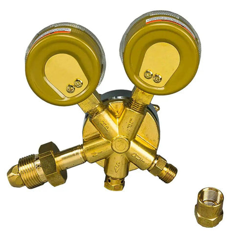 Argon CO2 Regulator Kit For Mig Welder 5/32 Inch with dual scale gauge and brass body, Forney 85363