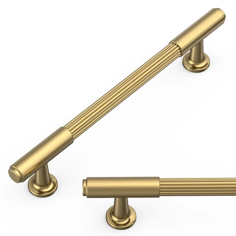 10 Pack Champagne Bronze Cabinet Pulls 5 Inch Center To Center Heavy Duty Solid Kitchen Drawer Handles For Cabinets And Furniture