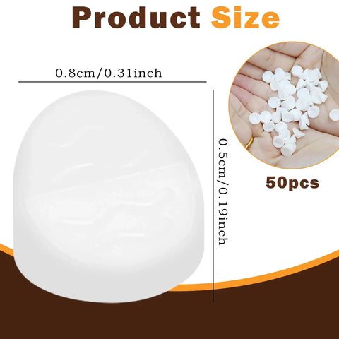 50 Pack White Silicone Door Hole Plugs For Entry Door Frames Fits Five Sixteenth Inch And Quarter Inch Screw Holes Easy Press Fit