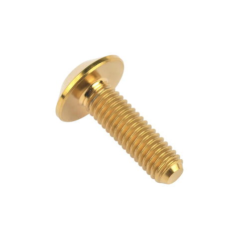 Gold Titanium Button Head Socket Cap Screw M6x12 for bicycles and motorcycles, ultra strong and corrosion resistant
