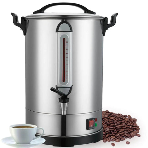 Massive Commercial Coffee Urn With 155 Cup Capacity Dual Layer Industrial Grade Stainless Steel 1500W 120V Hot Water Dispenser For Catering Churches Restaurants Workhorse Keeps Coffee Hot All Day