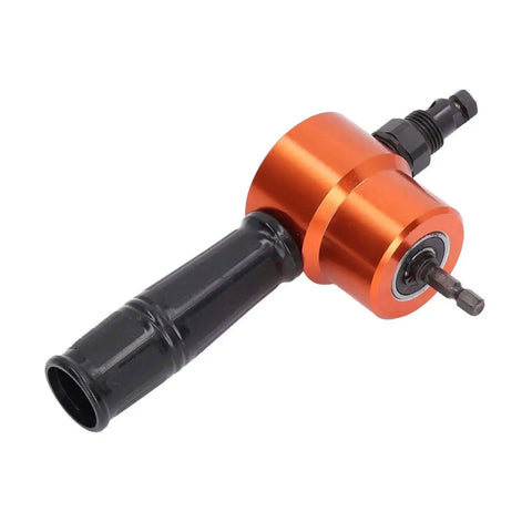 360 Degree Double Head Sheet Metal Cutter Nibbler Attachment For Drills Heavy Duty Pro Grade Burr Free Rotating Cutter Kit