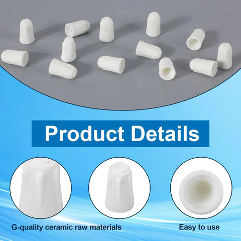 40pcs high-temperature ceramic wire connectors, white porcelain twist caps for ovens and heaters.