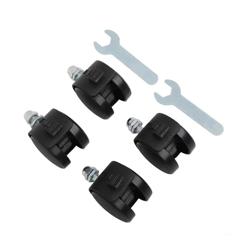 4 Pack Replacement Caster Wheels For Electric Oil Heater With Brakes Durable Plastic Construction Easy Install With Included Tools