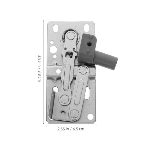 2 Pack Downward Pivot Cabinet Hinges With Soft Close Damping For Frameless Cabinets, silver hinge dimensions