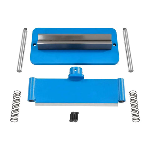 12 Inch Shop Press Brake Attachment For 12 To 20 Ton Hydraulic Workshop Presses, 90 Degree Bend, Blue Heavy Duty Metal Fabrication Tool