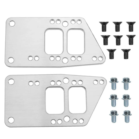 Beefy Adjustable Universal LS Swap Motor Mounts And Adapter Plates Kit For Small Block To LS Engine Conversion Billet Aluminum