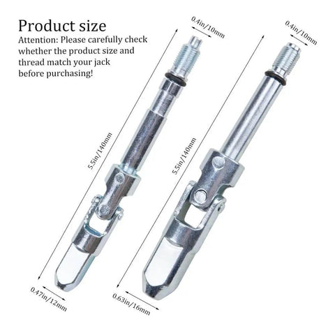 2 Pieces Jack Joint Metal Tool Kit With Dual Pump Horizontal Jack Parts And Oil Seal Portable U Joint Rebuild Kit size view