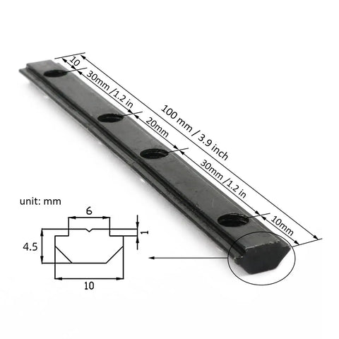 Black Four Pack 20 Series Aluminum Extrusion T Slot Corner Brackets With Screws Straight Line Connectors for 2040 2020 Profiles