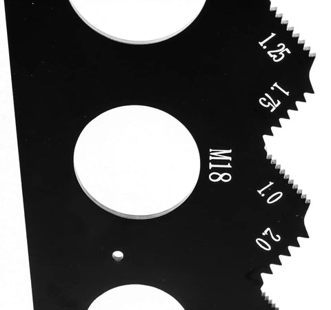 Dual Metric And Imperial Thread Pitch Gauge Set With Carrying Case Two Pack, Metal Construction With Laser Etched Scales