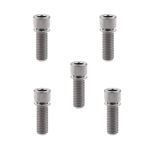 Ride Ready Titanium M7 Bolt With Washer 25mm Socket Cap Head Screws For Bike Parts Pack Of 5